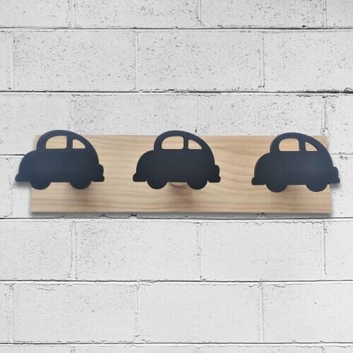 Nordic Household Hooks Clothes 3 Row Children Room Clothing Hanger Organizer Wall Hanging Hook Display Racks Key Hanger