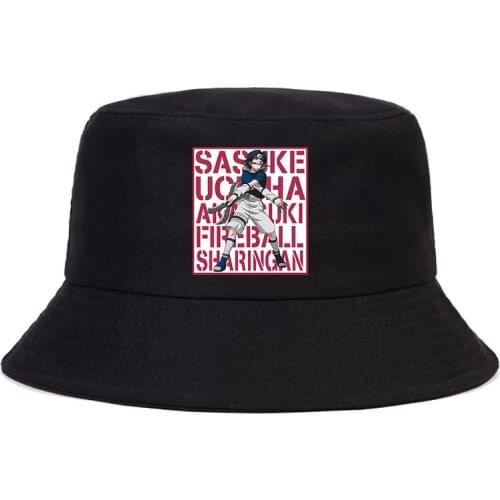 Summer Hat Women Men The Design Flat Visor Fisherman Hat Naruto Akatsuki Anime Sun Hat Bucket Hats Black Bucket Hat