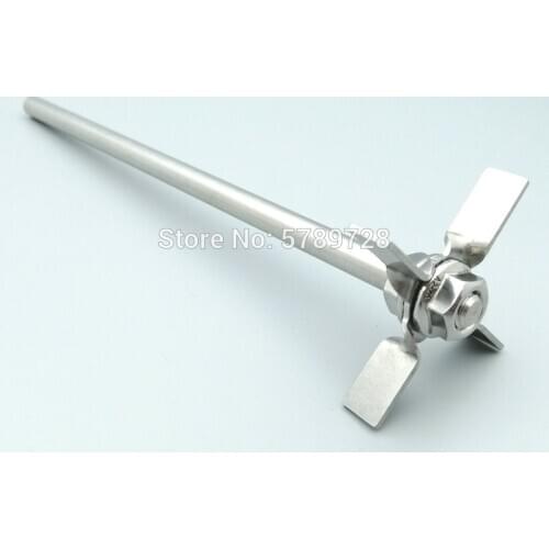1set 304 Stainless steel four - blade paddle with rod,DIA 60/70mm four-blade agitator used in laboratory stirring experiments