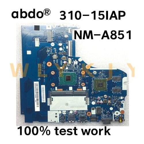 Abdo CG414 CG515 NM-A851 motherboard for Lenovo 310-15IAP notebook motherboard CPU N3350 DDR3 100% test work