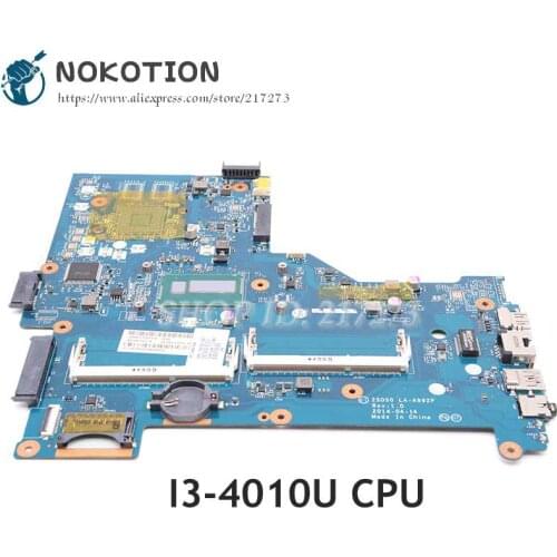 NOKOTION For HP Pavilion 15-R Series Laptop Motherboard 764109-501 764109-001 ZSO50 LA-A992P MAIN BOARD I3-4010U CPU DDR3L