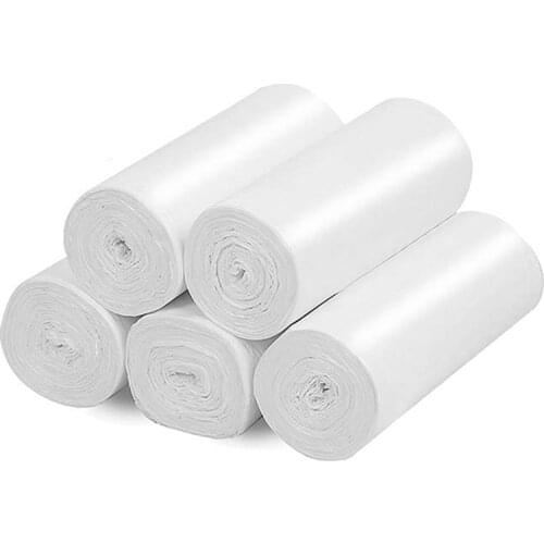 New 8 gallon compostable garbage bags, can be put into tall kitchen garbage bags, trash can liner white(100 pcs 20-30 L)