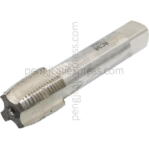 RC 3/8 " -19 BSP 55 Degree Pipe Thread HSS Tap, Tapered Pipe Thread Tap Used for Conventional Machine Tapping or CNC Tapping