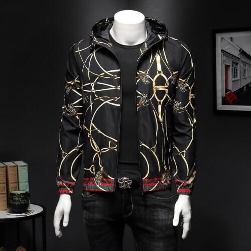 Jackets Mens Personalized Printing Brand Good Quality Men Hooded Zipper Mans Jacket with Hat Outerwear Coat 4XL 5XL 2122