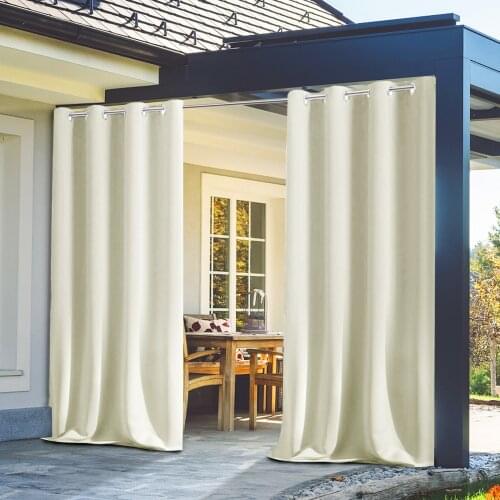 Outdoor sunscreen heat insulation waterproof curtain, full shading curtain, perforated curtain, waterproof finished curtain