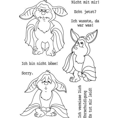 German bats Clear Stamp for DIY Scrapbooking/Card Making/Kids Fun Decoration Supplies A2167