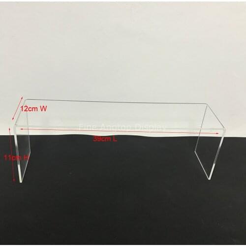 Welcome Customized 39x12x11cm Clear acrylic U shaped 4mm thickness jewelry display holder bracelet earrings stand racks
