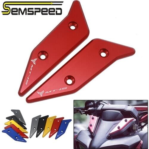 SEMSPEED for Yamaha MT15 MT-15 2018 2019 2020 CNC Windshield Windscreen Deflector Plate Guard Cover Decoration MT 15 Accessories
