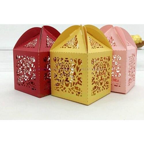 Wedding Candy Box Creative Laser Cutting Hollow Gift Paper Boxes Chocolate Carton Wedding decoration Supplies 50 Pcs 7ZSH126