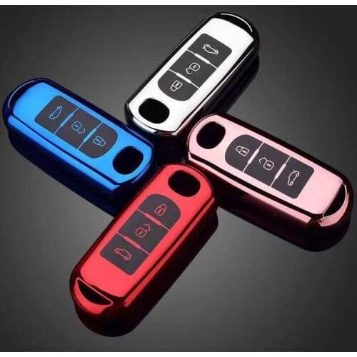 TPU Car Remote Key Case Cover For Mazda 2 3 6 Atenza Axela Demio CX-5 CX5 CX-3 CX7 CX-9 2015 2016 2017 2018 2019 Accessories