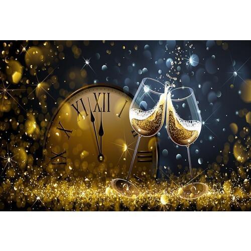 Wedding photo-shots backgrounds vinyl fotografia clock New year photography backdrops for photo studio props photophone lv-2530