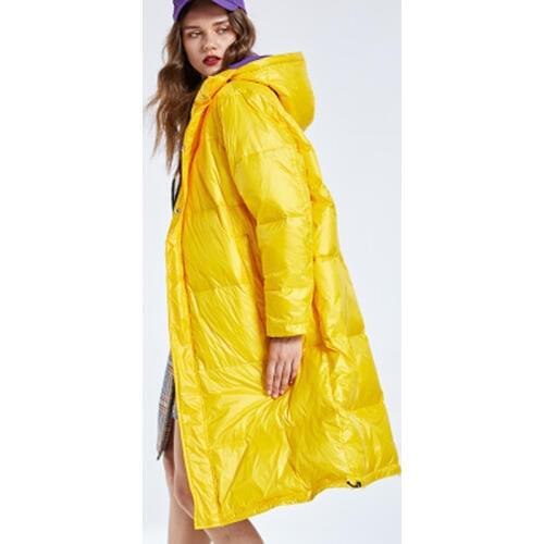 Soft fox Newest thick womens down jacket woman winter long coat solid parka filler cotton ladies duck down jacket