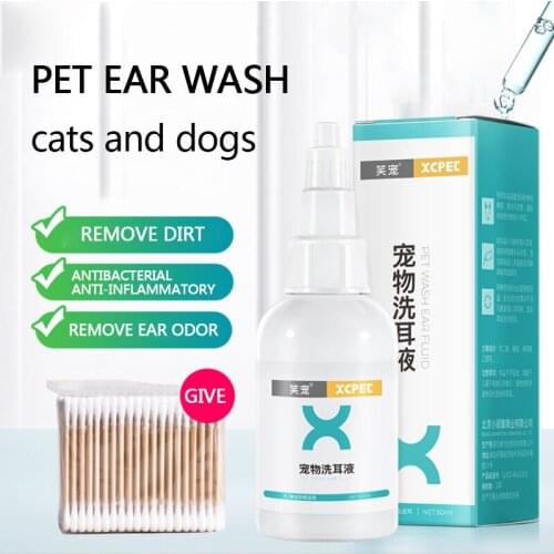 Pet ear mites cat ear wash liquid dog ear drops cat ear cleaning cleaning supplies anti-inflammatory liquid ear drift
