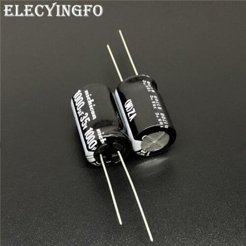 10pcs/100pcs 1000uF 35V1000uF NICHICON VZ Series 12.5x20mm Wide Temperature Range Aluminum Electrolytic Capacitor