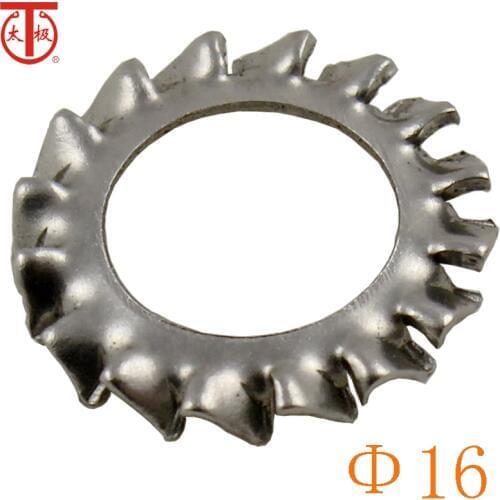 16 ) DIN6798.A Serrated lock washers external teeth ( Serrated lock washers Type A,with external teeth ) 100 pieces/lot
