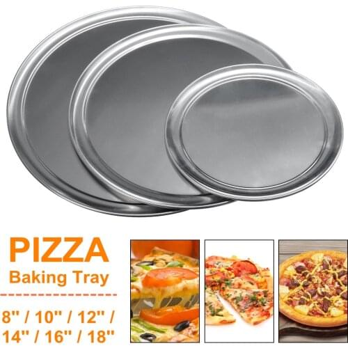 8/10/12/14/16/18 inch pizza baking pan non-stick aluminum pancake pizza mesh baking pan metal baking pan kitchen baking tools
