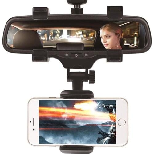 Car Phone Holder Rearview Mirror Mount GPS Smartphone Stand Universal for mazda jetta toyota peugeot ford volvo honda Styling
