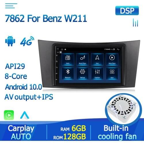 In Stock Android 10.0 For Mercedes Benz E-Class W211 E300 CLK W209 CLS W219 Car Multimedia Player Touch Screen GPS Navigation