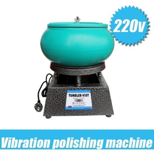 Free Shipping jewelry making Medium Capacity 6.2kg Capacity Vibratory Polishing Machine Vibrating Rock Tumbler Vibratory Tumbler