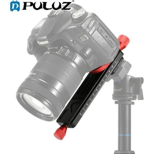 PULUZ Quick Release Plate Macro Focusing Rail Slider Close-up Shooting Head Holder 1/4 Screw Tripod Plate