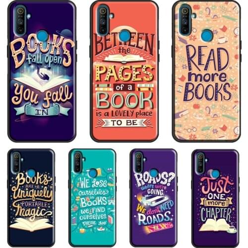 Read More Books For OnePlus 9 Pro 7 8 Pro 8T Nord 9R Case For Realme 8 Pro C3 C21 GT Neo 6 7 Q3 Pro Cover
