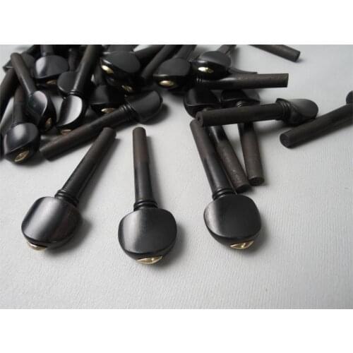 SONG Violin part:10 sets (40pcs) natural Ebony wood violin tuning pegs 4/4