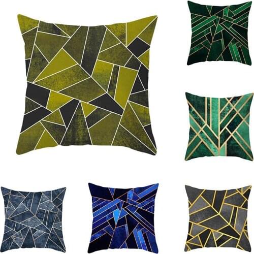 Geometric Imitation Marble Pattern Pillow Cushion Cover Summer PillowCovers Home Decor Sofa Living Room Pillow Cover 45x45CM