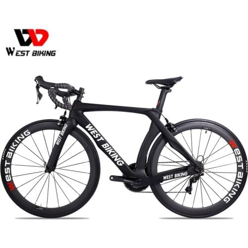WEST BIKING Carbon Bike 22 Speed 700C Racing Road Bike Without Pedals Bicycle With R7000 Carbon Fiber Black Bicicleta