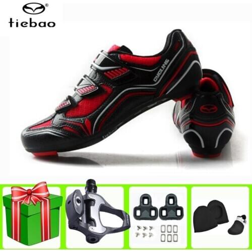 TIEBAO Road Cycling Shoes Men Sneakers Women Auto-lock Bicycle Sport Breathable Bike Athletic Zapatillas De Ciclismo Bicicleta