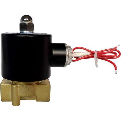 1/2" Brass Electric Solenoid Valve Normally Closed Water, Air, Diesel 2-way Solenoid Valve 2W-160-15 Direct-acting AC220V, DC12V