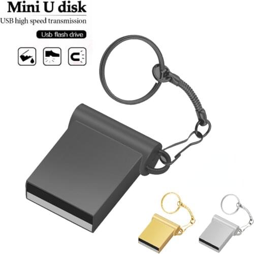 Metal Mini USB Flash Drive PenDrive Tiny Pen Drive U Stick U Disk Memory Stick Usb Stick small Gift 4gb 8gb 16GB 32gb 64gb