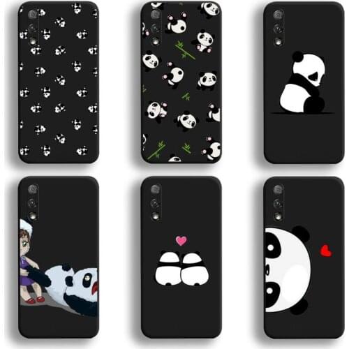 Cute Cartoon panda Phone Case For Huawei Honor 30 20 10 9 8 8x 8c v30 Lite view 7A pro