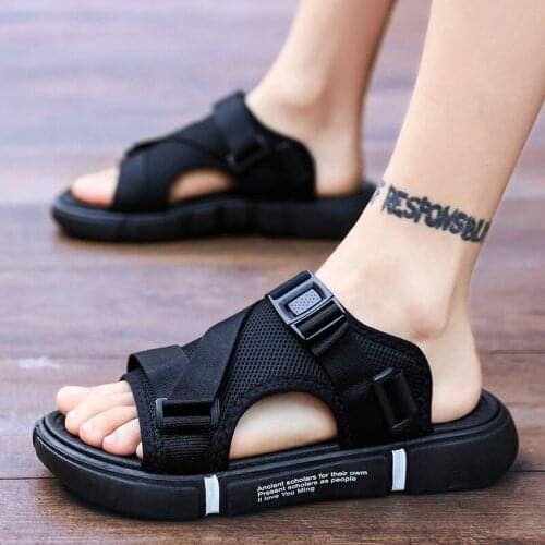 Men Sandals Outdoor Breathable Slippers Flats Summer Roman-Style Casual Male Travel EVA Soft Beach-Shoes 2021