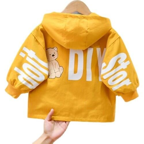 New Spring Autumn Baby Girl Clothes Children Kids Fashion Hooded Jacket Toddler Casual Costume Boys Clothing Children Outerwear