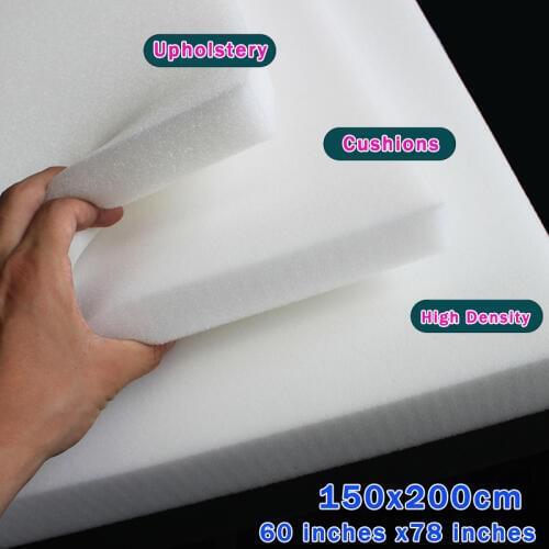 High Density Foam Firm foam Upholstery Foam Chair Cushion Replacement Furniture Size 60"x78"/ 150cm X 200cm Free Shipping