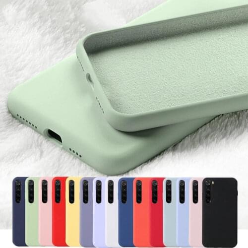 Original Liquid Silicone Soft Case for Infinix Zero 8 Note 8i Hot 10S NFC 8 9 Play Note 7 Lite 10T Smart HD 2021 5 4C Back Cover
