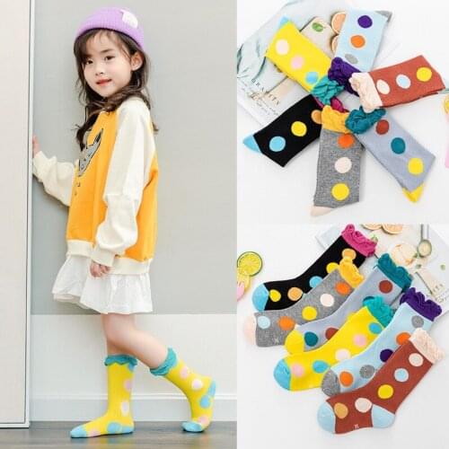 1-9 Years 1 Pair Childrens Summer Kawaii Color Polka Dot Stockings Fashion Bubble Mouth Mesh Soft Socks For Baby Kids Socks
