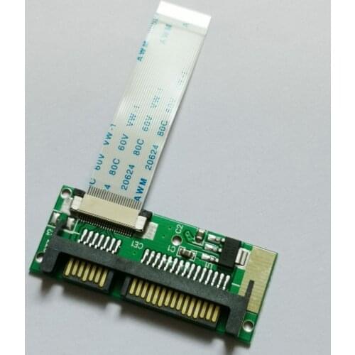 1.8" ZIF CE SSD HDD to 7+15 Pin SATA Adapter Converter with FFC Cable 50pcs/lot