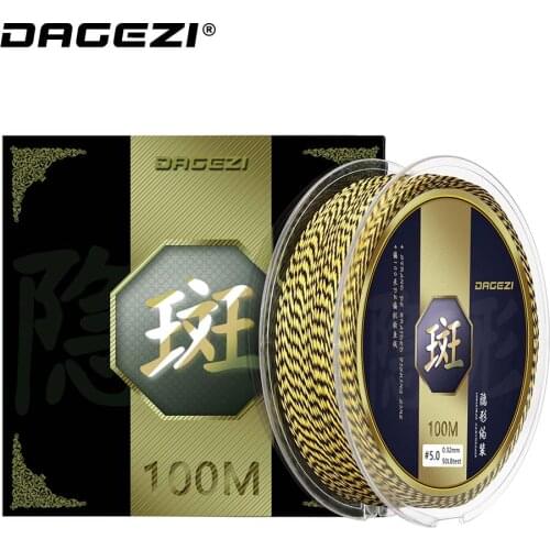 DAGEZI 100M 4Strand PE Braided Fishing Line 25 30 40 50 80LB 110yds Super Strong Multifilament Fishing Line Fishing Tackle
