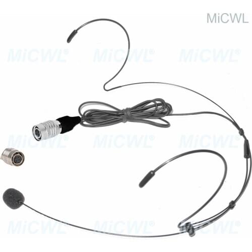 Portable Wireless Headset Headworn Microphone for Audio Technica Wireless Mic System Hirose 4-Pin B40