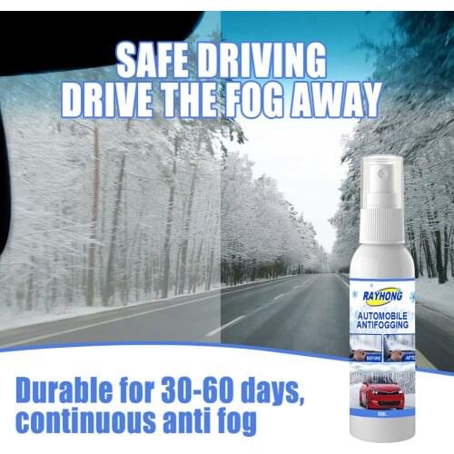 60ML Lasting Car Rain-proof And Anti-fogging Agent Glass Rearview Mirror Defogging And Dehumidifying Bathroom Glass Cleaner