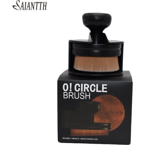 SAIANTTH new fiber wool O-shaped makeup brushes Seal type push-pull foundation brush maquiagem facial beauty with retail packing