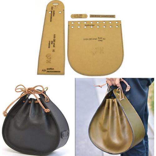 Sewing Template Leather Hand Bag Acrylic Template DIY Kraft Paper Pattern Handmade Leather Craft Stencil Sewing Drawing Pattern