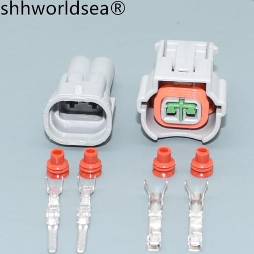 Shhworldsea 2 Pin PU465-02127 Car Waterproof Auto Connector 1.2 Female K2 K3 K5 Nozzle Plug Connector With Terminal