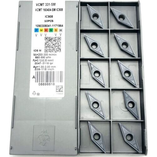 Turning tool VCMT160404-SM IC907/IC908 external metal turning tool plus hard wear-resistant blade CNC lathe cutting tools