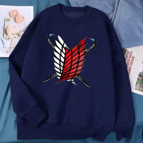 Mans Hoodie Attack on Titan Fashion Loose Pullovers Casaul Tops Oversize Sweatshirts Women O-neck Clothing Hip Hop Hoodies