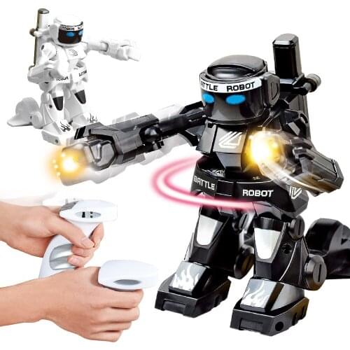2.4G RC Intelligent Robot Somatosensory Remote Control Boxing Robot Double Competitive Fight Model Toy for Child Boy