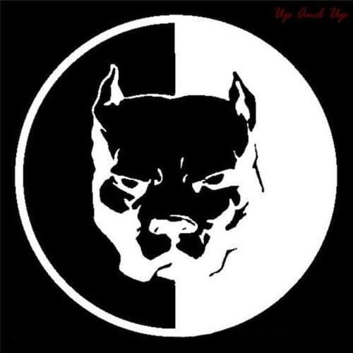 2017 Cute Car Decals Pitbull Super Hero Dog Vinyl Decal Sticker Car Window Bumper Wall