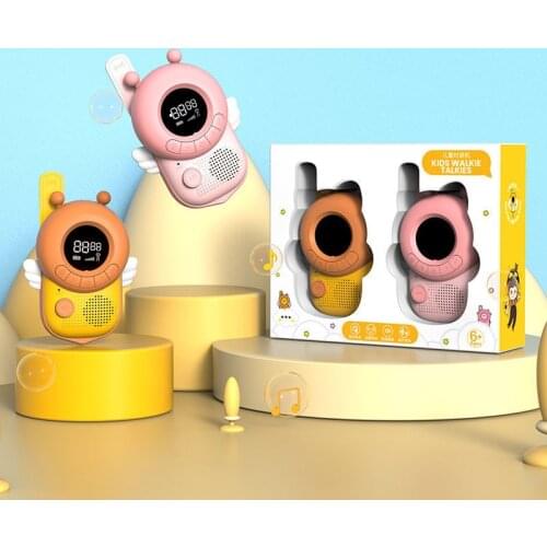 2021 2Pcs Mini Walkie Talkies Interphone Childrens Radio Toy Phone 3Km Transmission Transceiver Interactive Toys for Girls Kids