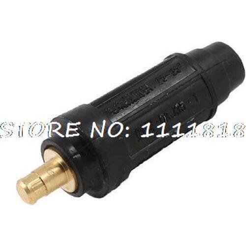 25-35mm2 160-250A Plug Coupling Male Connector Black for Welding Cable
